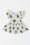 Baylor White Bear Flutter Twirl Bodysuit