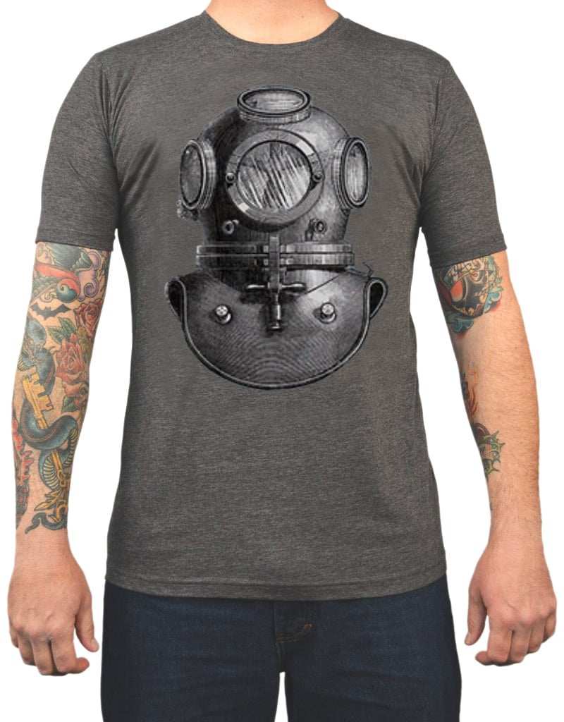 Black Market Art Company Bell Helmet Men's T-Shirt - Black Market Art Company - Flyclothing LLC