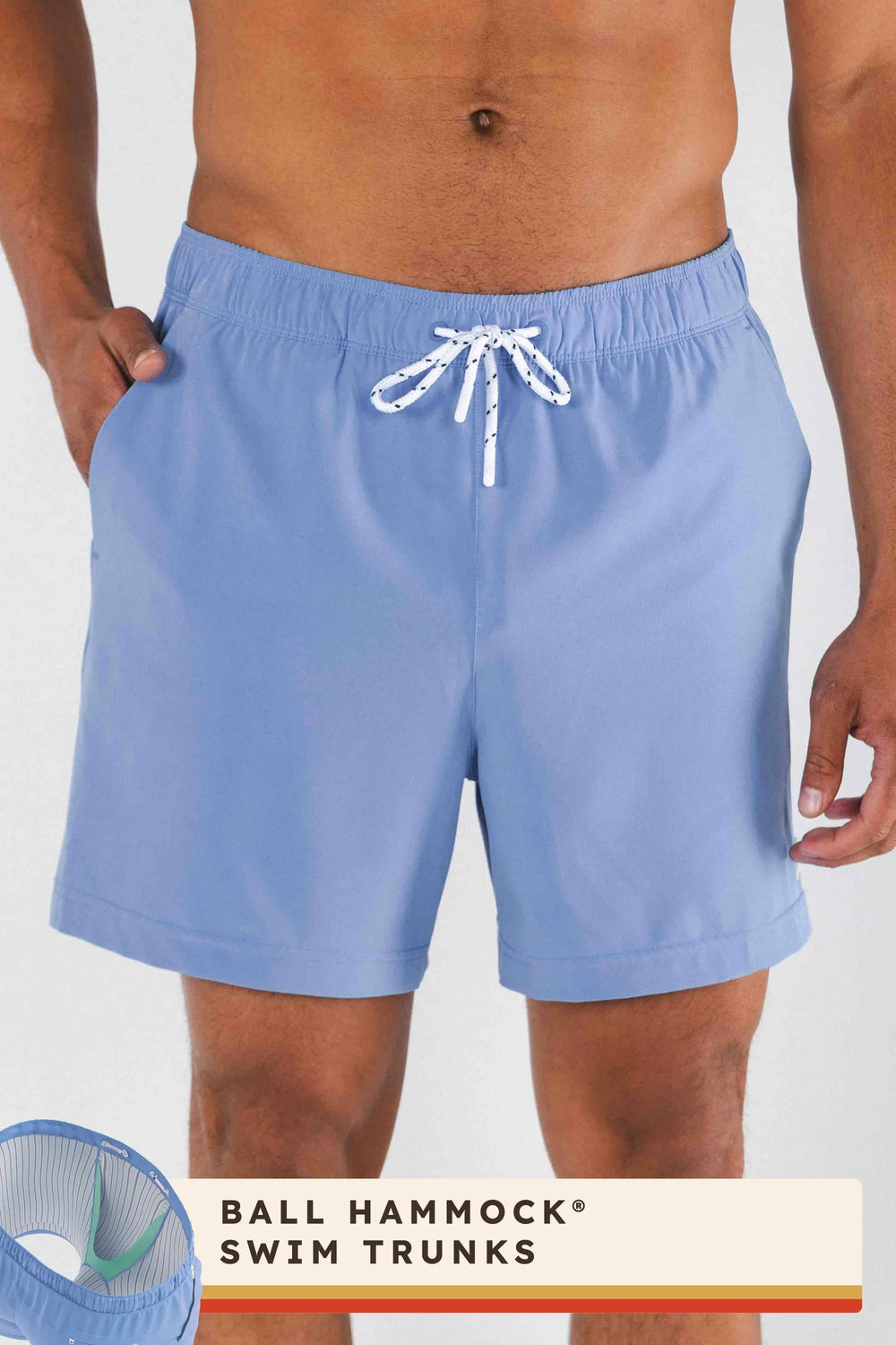 The Belly Flop | Blue and Green Ball Hammock® Pouch 5" Swim Trunks - Shinesty - Flyclothing LLC