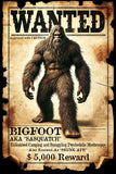 Black Market Art Company BIG FOOT WANTED Art Prints Print - Black Market Art Company - Flyclothing LLC