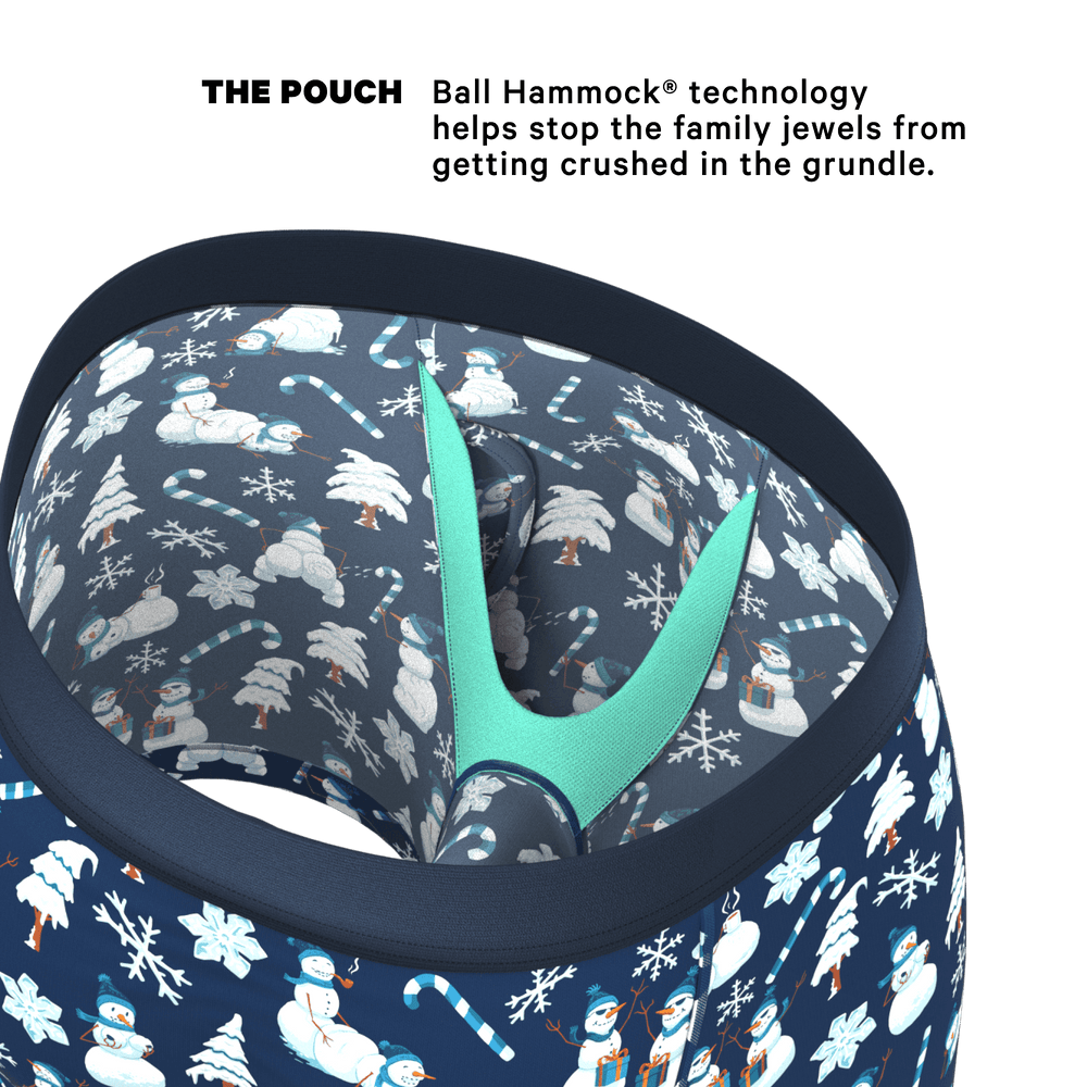 The Big Blizzard | Naughty Snowmen Ball Hammock® Pouch Underwear With Fly - Shinesty - Flyclothing LLC