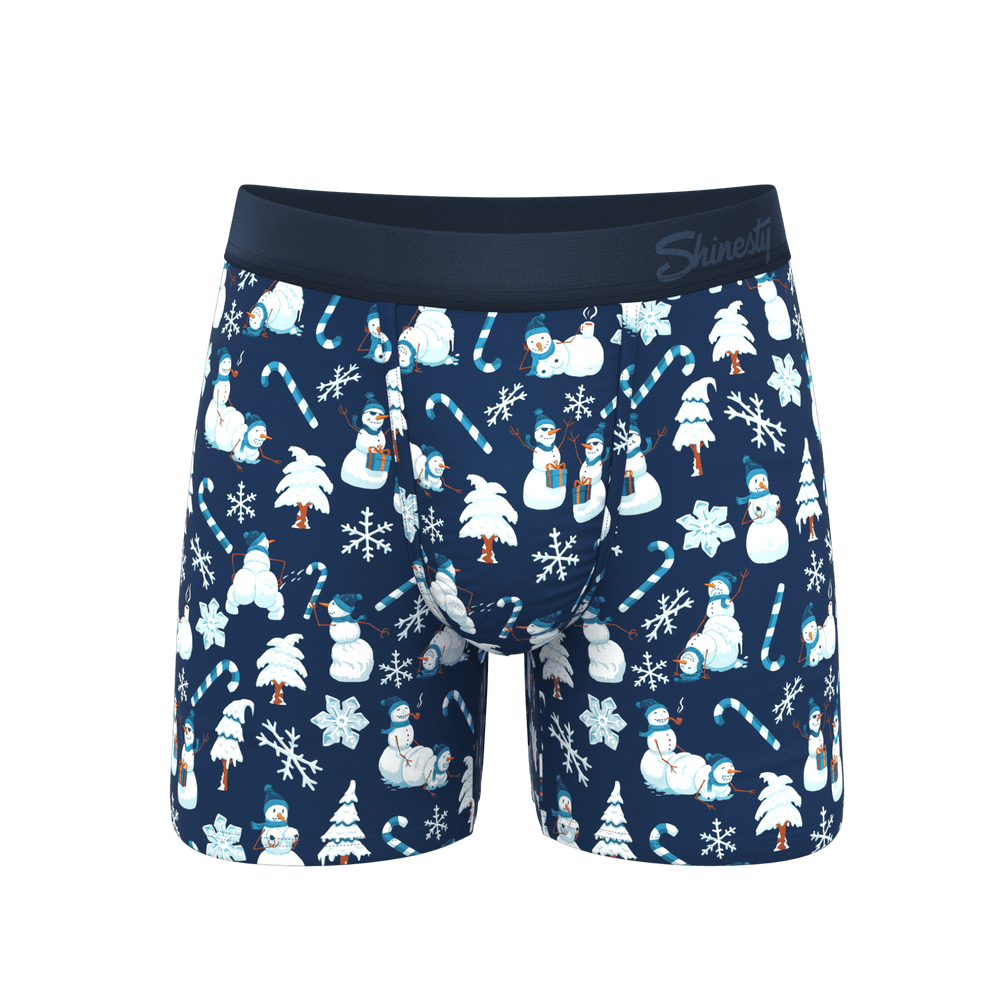 The Big Blizzard | Naughty Snowmen Ball Hammock® Pouch Underwear With Fly - Shinesty - Flyclothing LLC