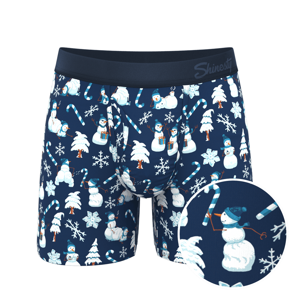 The Big Blizzard | Naughty Snowmen Ball Hammock® Pouch Underwear With Fly - Shinesty - Flyclothing LLC