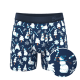 The Big Blizzard | Naughty Snowmen Ball Hammock® Pouch Underwear With Fly - Shinesty - Flyclothing LLC