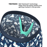 The Big Blizzard | Naughty Snowmen Long Leg Ball Hammock® Pouch Underwear With Fly - Shinesty - Flyclothing LLC