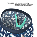 The Big Blizzard | Naughty Snowmen Long Leg Ball Hammock® Pouch Underwear With Fly