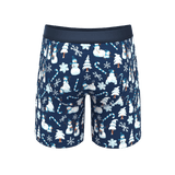 The Big Blizzard | Naughty Snowmen Long Leg Ball Hammock® Pouch Underwear With Fly - Shinesty - Flyclothing LLC
