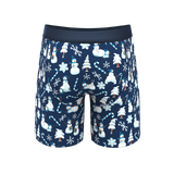 The Big Blizzard | Naughty Snowmen Long Leg Ball Hammock® Pouch Underwear With Fly