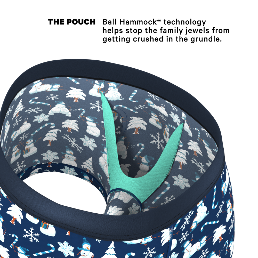 The Big Blizzard | Naughty Snowmen Ball Hammock® Pouch Trunks Underwear - Shinesty - Flyclothing LLC