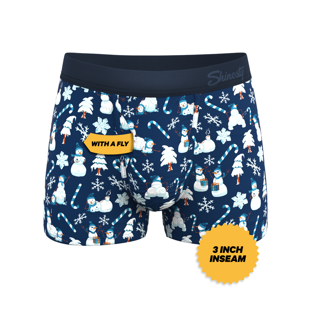 The Big Blizzard | Naughty Snowmen Ball Hammock® Pouch Trunks Underwear - Shinesty - Flyclothing LLC