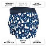 The Big Blizzard | Naughty Snowmen Ball Hammock® Pouch Trunks Underwear - Shinesty - Flyclothing LLC