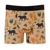 The Big Cat Conga | Safari Animals Boy's Boxer Briefs - Shinesty - Flyclothing LLC