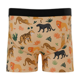 The Big Cat Conga | Safari Animals Boy's Boxer Briefs - Shinesty - Flyclothing LLC