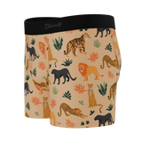 The Big Cat Conga | Safari Animals Boy's Boxer Briefs - Shinesty - Flyclothing LLC