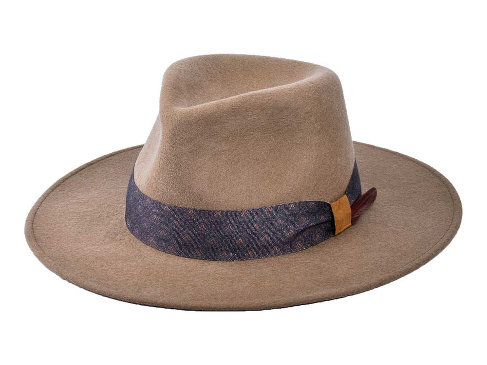 Wool Felt Flat Brim Hat Trendly Gypsy - Bigalli Hats USA - Flyclothing LLC