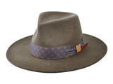 Wool Felt Flat Brim Hat Trendly Gypsy - Bigalli Hats USA - Flyclothing LLC