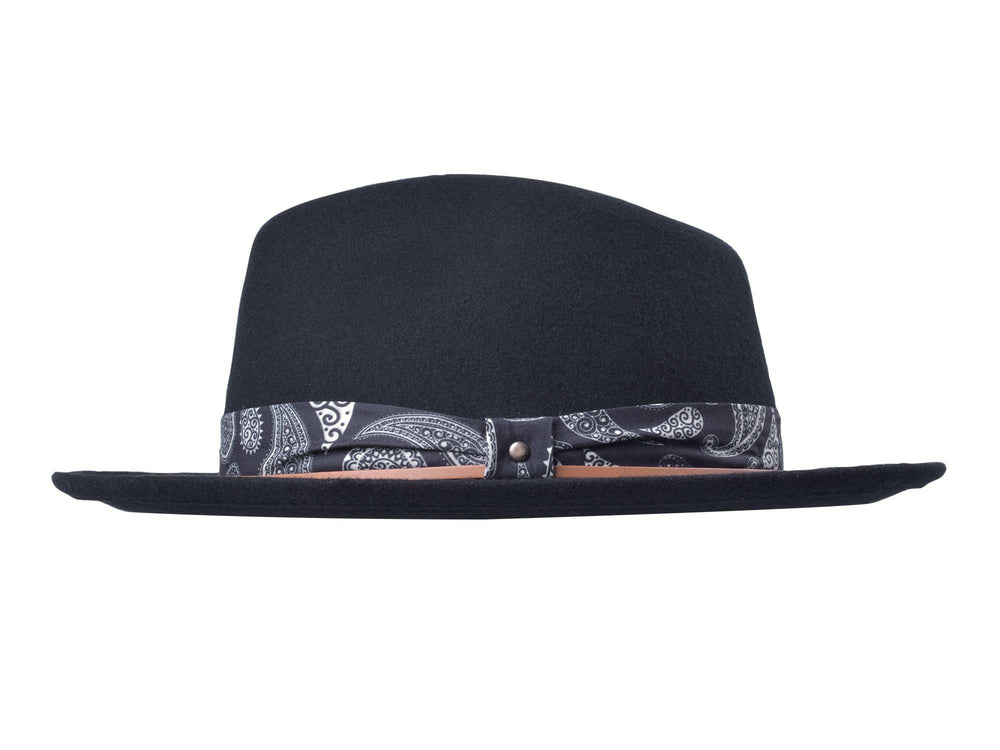 Casual Wool Felt Fedora Hat Lash - Bigalli Hats USA - Flyclothing LLC