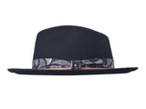 Casual Wool Felt Fedora Hat Lash - Bigalli Hats USA - Flyclothing LLC