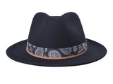 Casual Wool Felt Fedora Hat Lash - Bigalli Hats USA - Flyclothing LLC