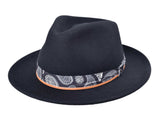 Casual Wool Felt Fedora Hat Lash - Bigalli Hats USA - Flyclothing LLC