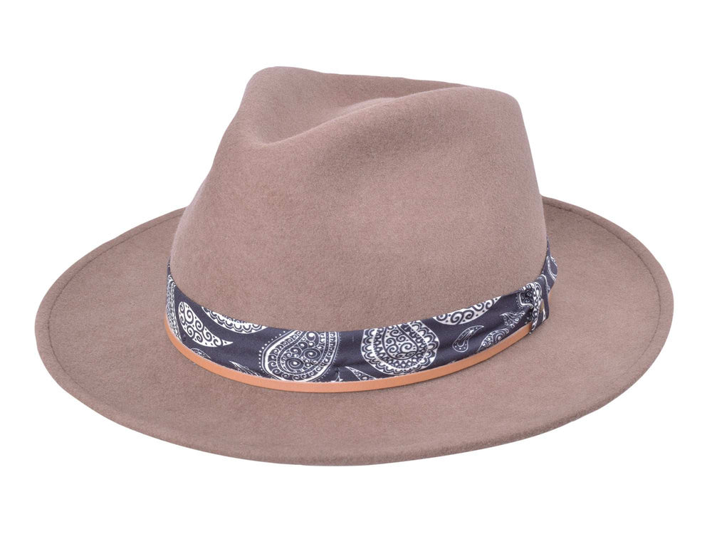 Casual Wool Felt Fedora Hat Lash - Bigalli Hats USA - Flyclothing LLC