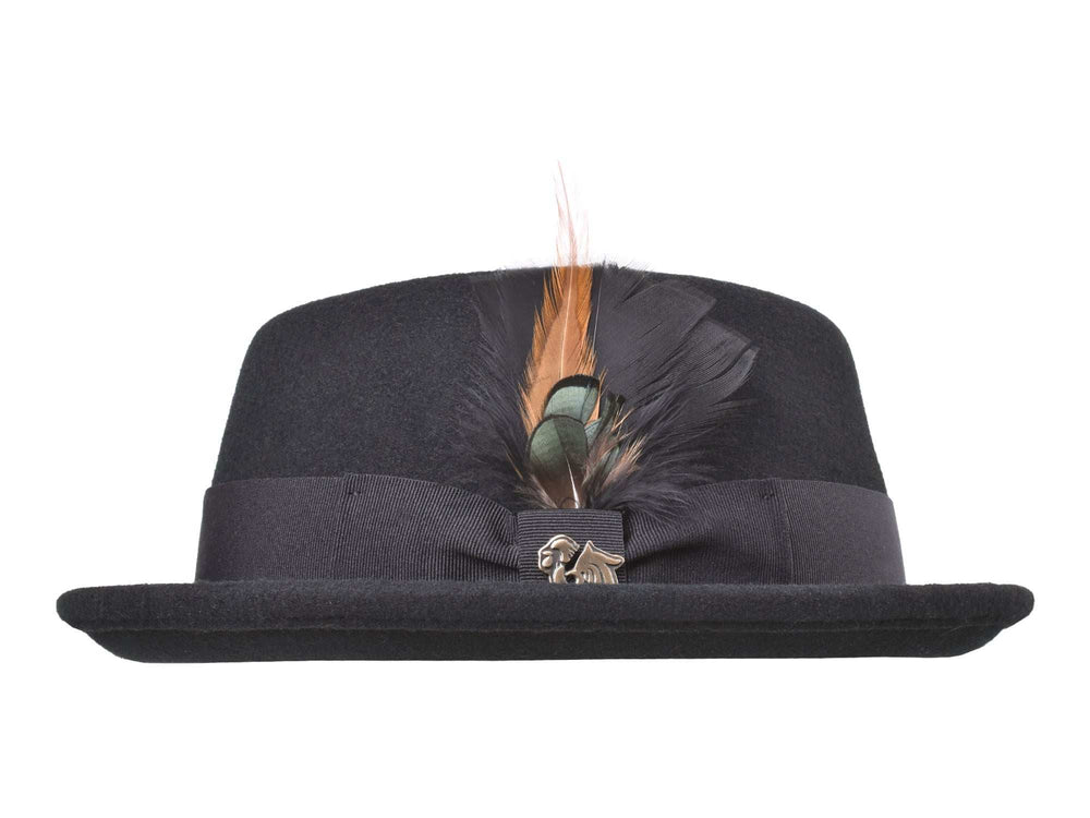 Wool Felt Classic Hat Pork Pie Stingy - Bigalli Hats USA - Flyclothing LLC