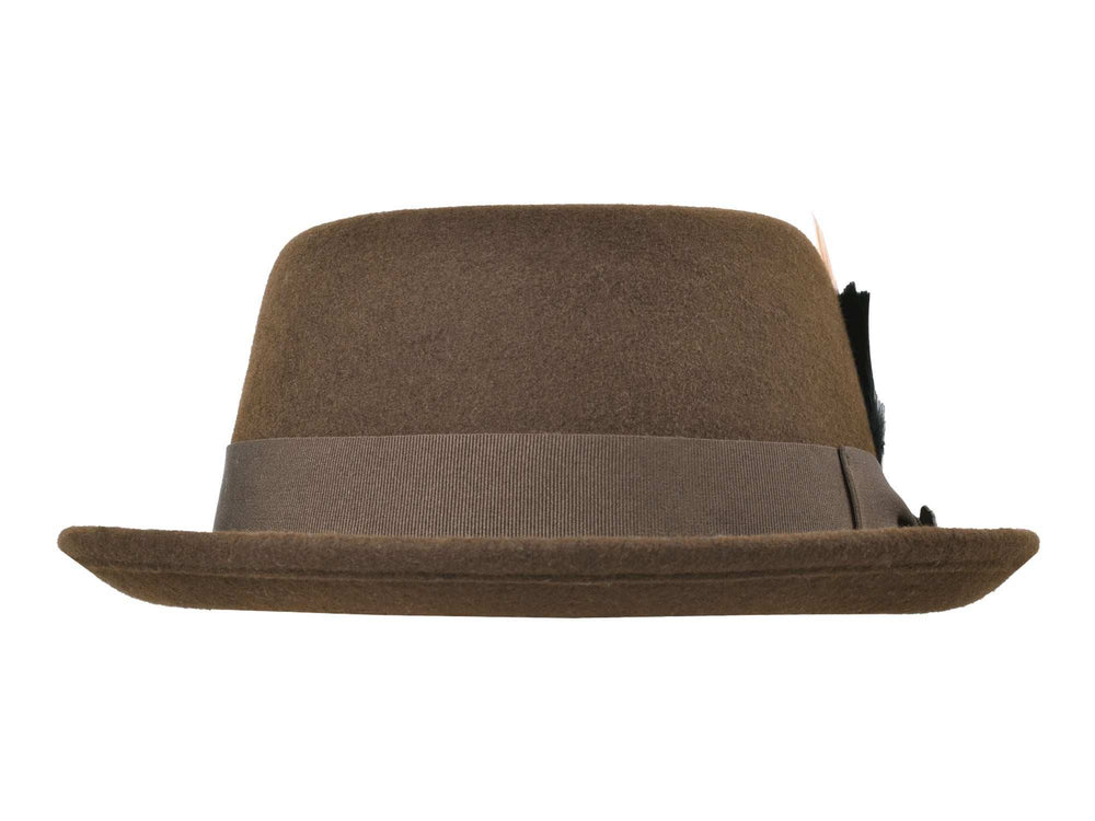Wool Felt Classic Hat Pork Pie Stingy - Bigalli Hats USA - Flyclothing LLC