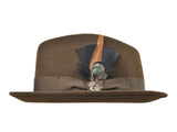 Wool Felt Fedora Hat Classic Roma Stingy - Bigalli Hats USA - Flyclothing LLC