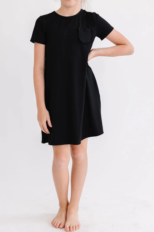 Black T-Shirt Dress - Mila & Rose ® - Flyclothing LLC