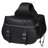18 x 12 x 7 Leather Saddle Bag - Unik Just for Bikers - Flyclothing LLC