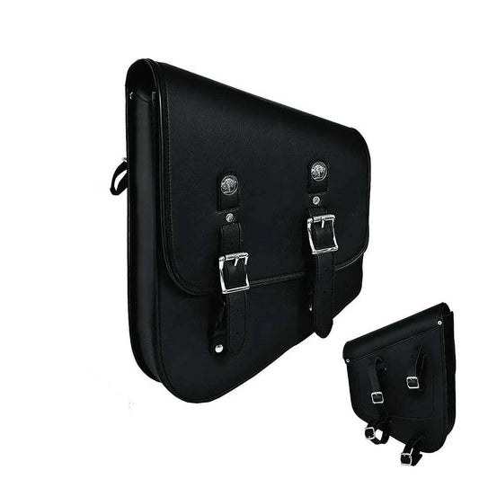Black -. Left Side PVC Swing Arm Bag - Unik Just for Bikers - Flyclothing LLC
