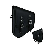 Black -. Left Side PVC Swing Arm Bag - Unik Just for Bikers - Flyclothing LLC