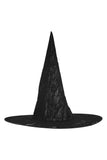 Daisy Corsets Black Lace Witch Hat - Daisy Corsets - Flyclothing LLC