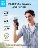 Anker Zolo Power Bank (10K, 30W) with a 5.4-inch (13.7 cm) built-in USB-C cable.