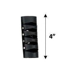 Black leather ponytail wrap - Unik Just for Bikers - Flyclothing LLC