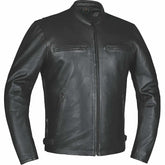 Black Iron - Mens Ultra Leather Jacket - Unik Just for Bikers - Flyclothing LLC