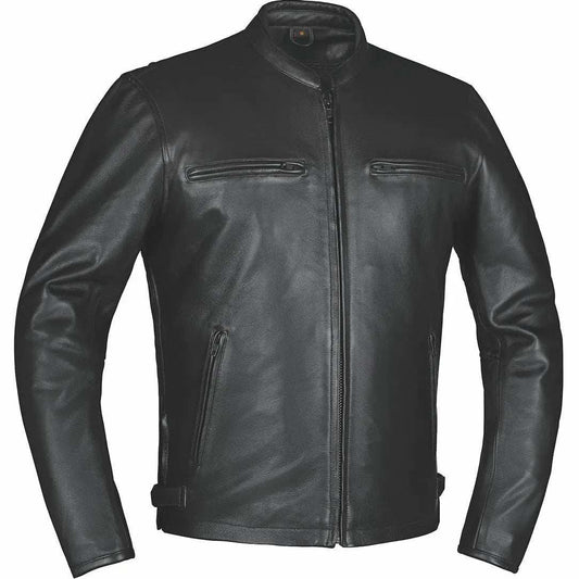 Black Iron - Mens Ultra Leather Jacket - Unik Just for Bikers - Flyclothing LLC
