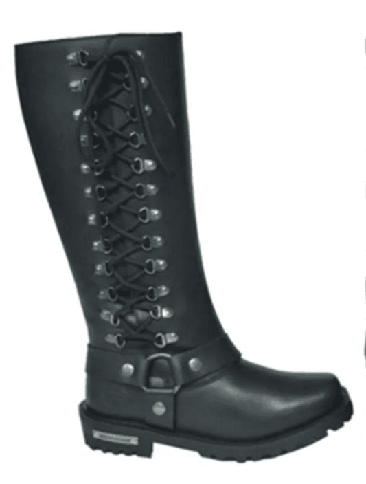Outrida - Ladies Motorcycle Biker Leather Boots - Unik Just for Bikers - Flyclothing LLC