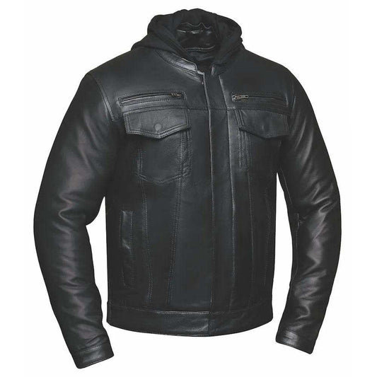 Dragon - Mens Premium Leather Jacket - Unik Just for Bikers - Flyclothing LLC