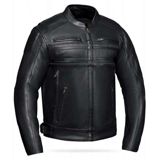Grizzly - Mens Ultra Leather Jacket - Unik Just for Bikers - Flyclothing LLC