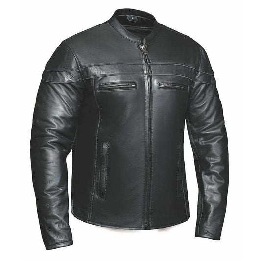 Thunder - Mens Ultra Leather Jacket - Unik Just for Bikers - Flyclothing LLC