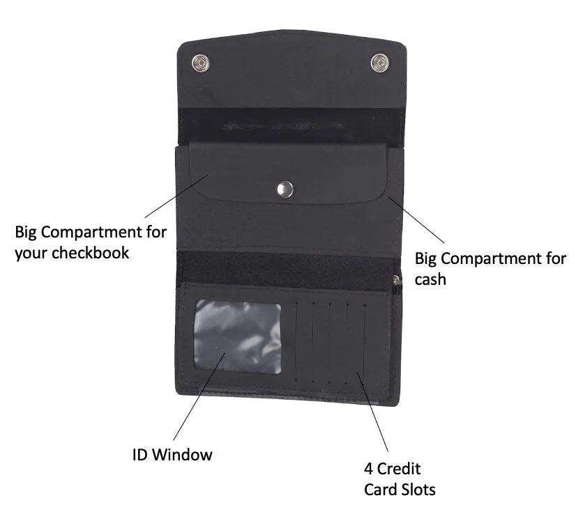 Brown Biker Chain Wallet - Unik Just for Bikers - Flyclothing LLC