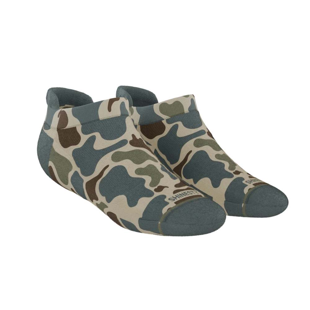 The Blender | Grey Duck Camo Heel Hammock™ Ankle Socks - Shinesty - Flyclothing LLC