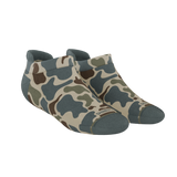 The Blender | Grey Duck Camo Heel Hammock™ Ankle Socks