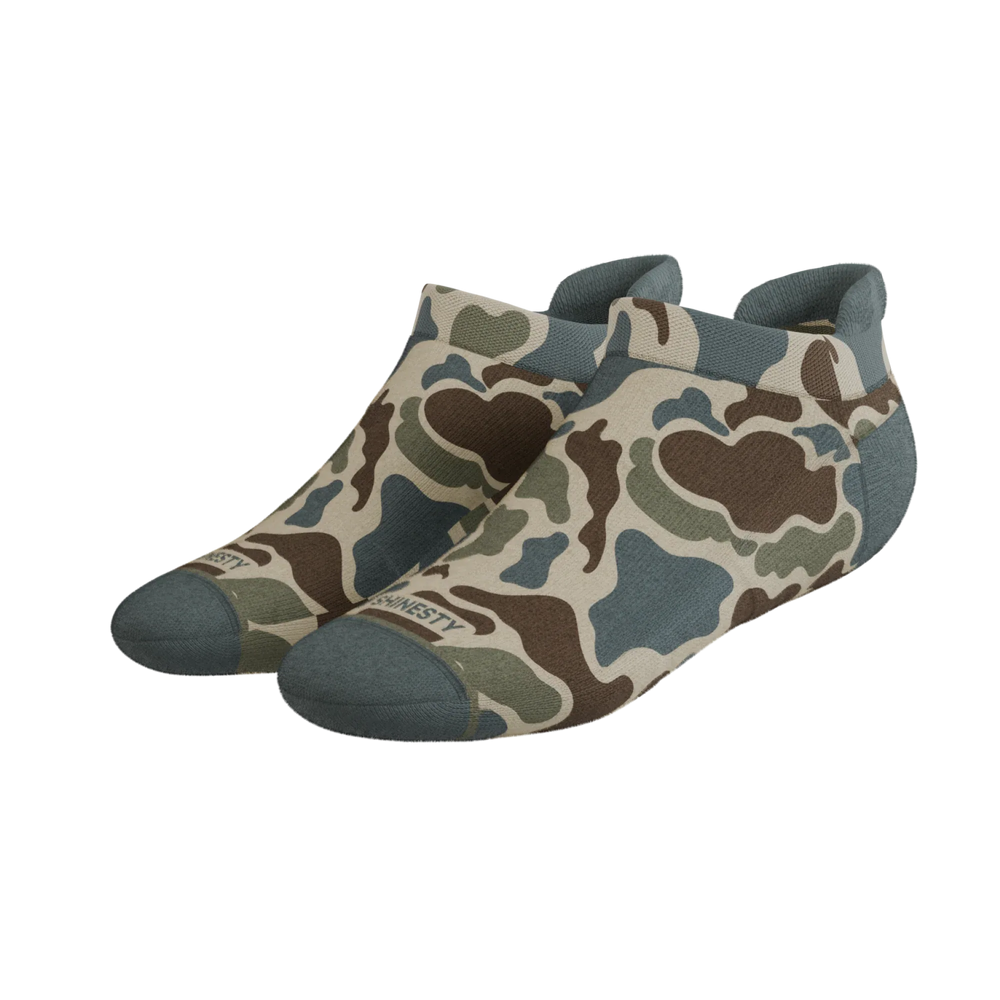 The Blender | Grey Duck Camo Heel Hammock™ Ankle Socks - Shinesty - Flyclothing LLC