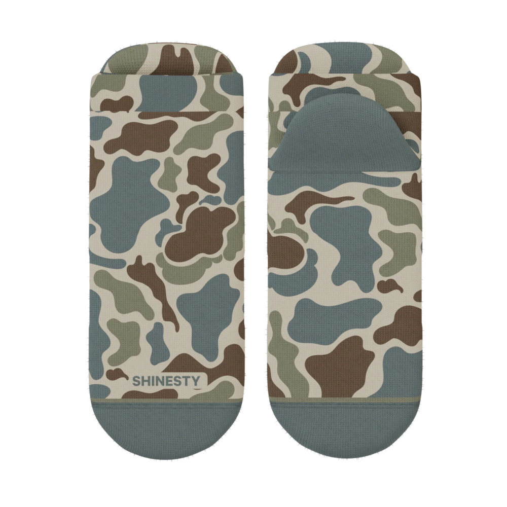 The Blender | Grey Duck Camo Heel Hammock™ Ankle Socks - Shinesty - Flyclothing LLC