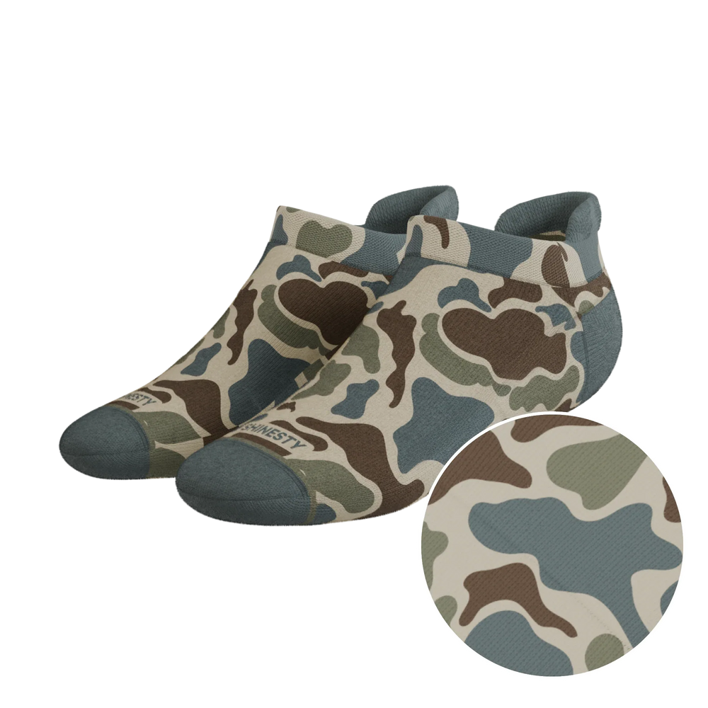 The Blender | Grey Duck Camo Heel Hammock™ Ankle Socks - Shinesty - Flyclothing LLC