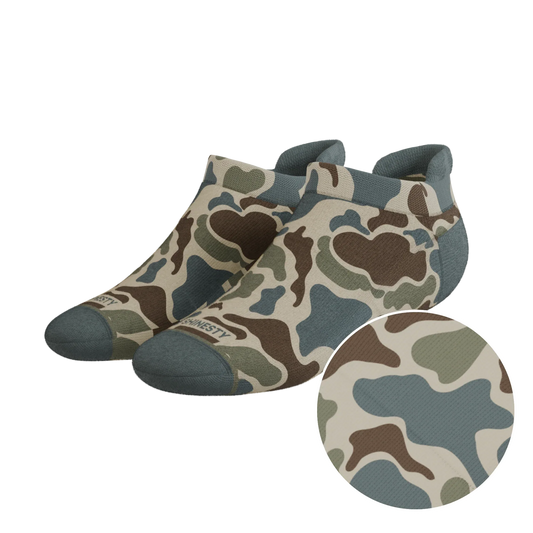 The Blender | Grey Duck Camo Heel Hammock™ Ankle Socks - Shinesty - Flyclothing LLC