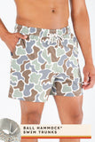The Blender | Grey Duck Camo Ball Hammock® Pouch 5" Swim Trunks - Shinesty - Flyclothing LLC