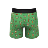 The Blitzened | Reindeer Beer Ball Hammock® Pouch Underwear With Fly - Shinesty - Flyclothing LLC